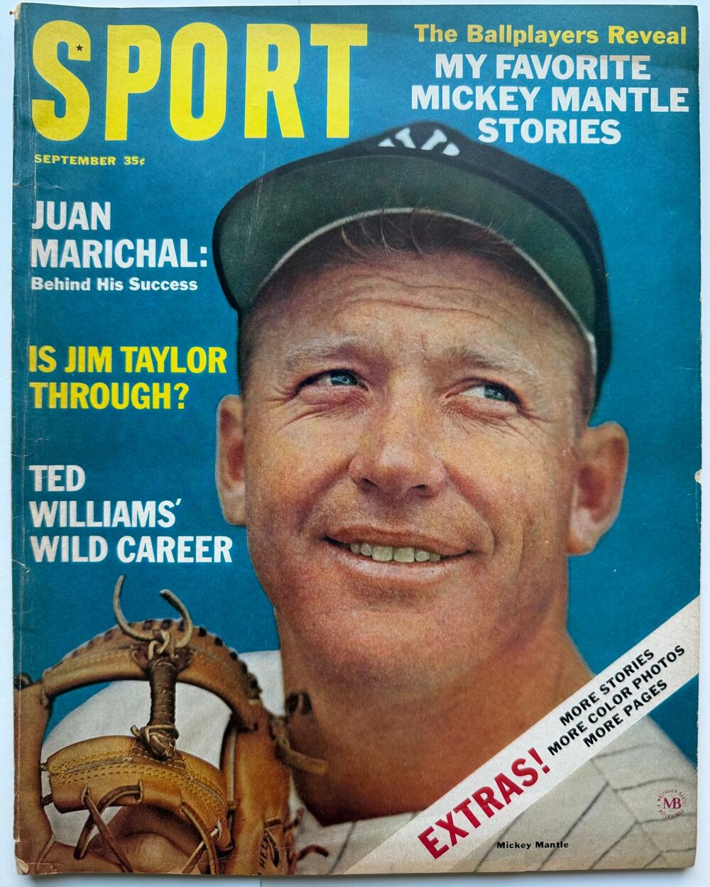 1964 Sport Mickey Mantle Magazine New York Yankees, HOF, Baseball, The Mick